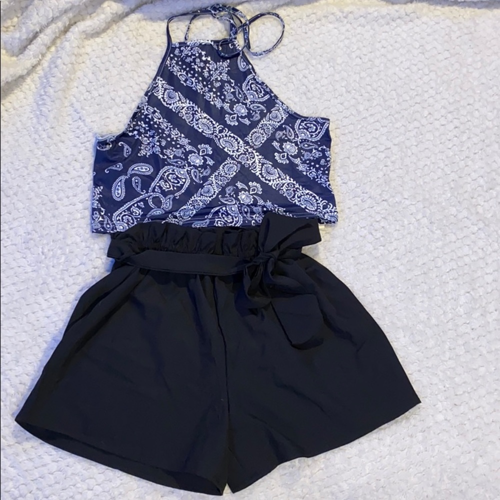 Halter top and shorts